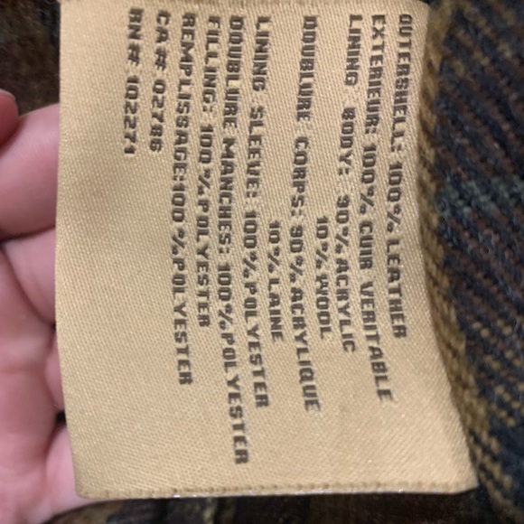 Columbia Leather Jacket Brown Size L/G - Picture 4 of 7